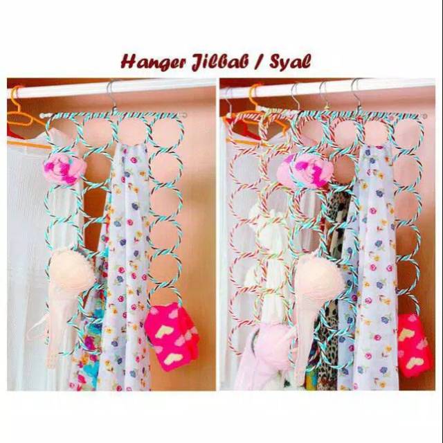 Medan Termurah 28 ring Hanger Syal Jilbab 28 ring