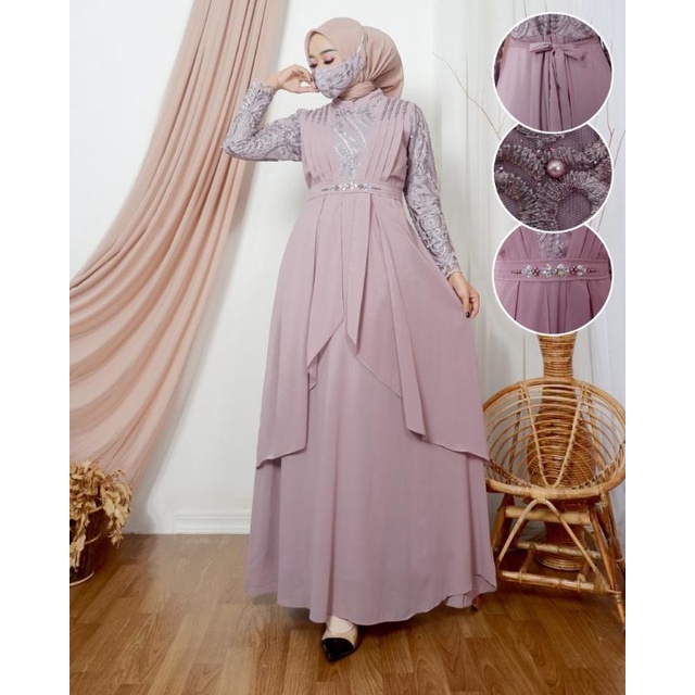 NEW REAL PICT GAMIS TULLE MODERN/GAMIS SABANA2/GAMIS TULLE MURAH