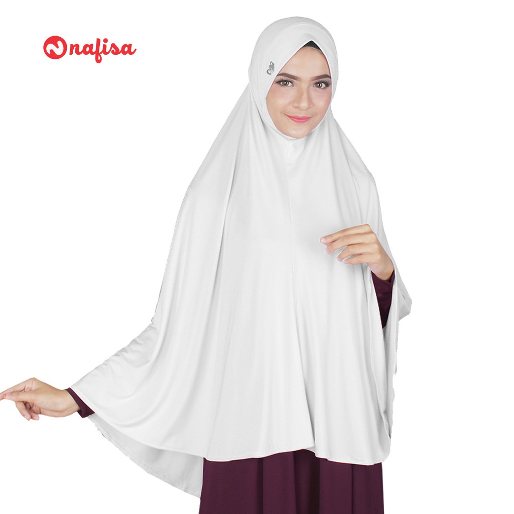 Hijab Khimar Jumbo Nafisa salsabila | Jilbab Instan Syari Antem Tanpa Pet Kerudung Instan Antem