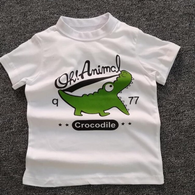 Baju atasan kaos anak laki-laki gambar animal