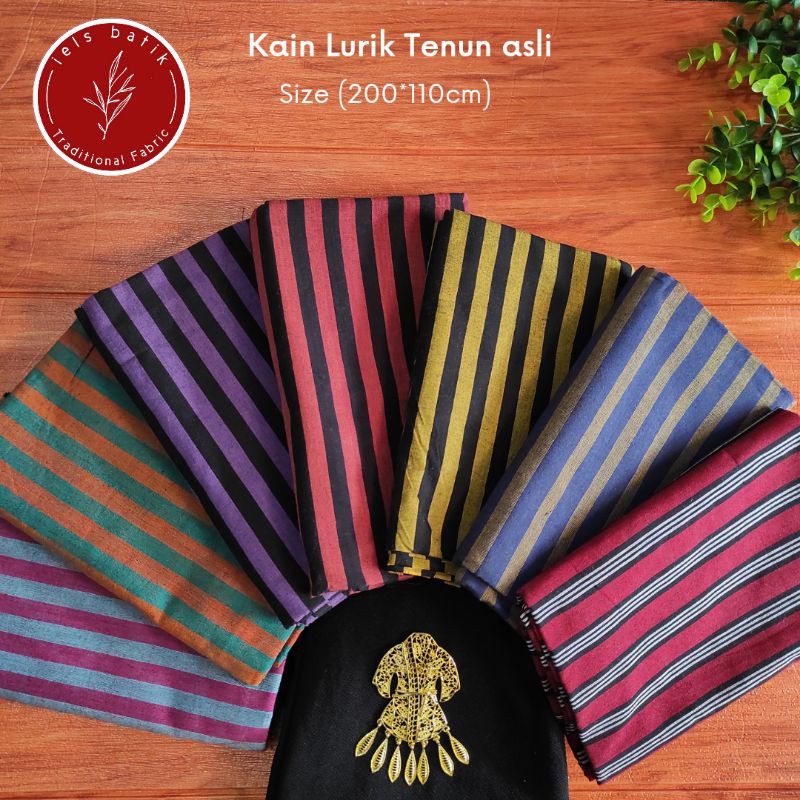 Kain Batik Lurik Tenun asli motif garis 01