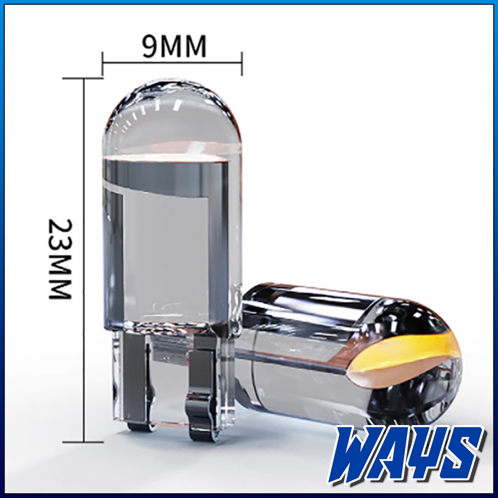L260 | 2pcs Lampu LED T10 Bulb 360 Kaca Kristal Senja Sein Speedometer Plat Mobil Motor Universal