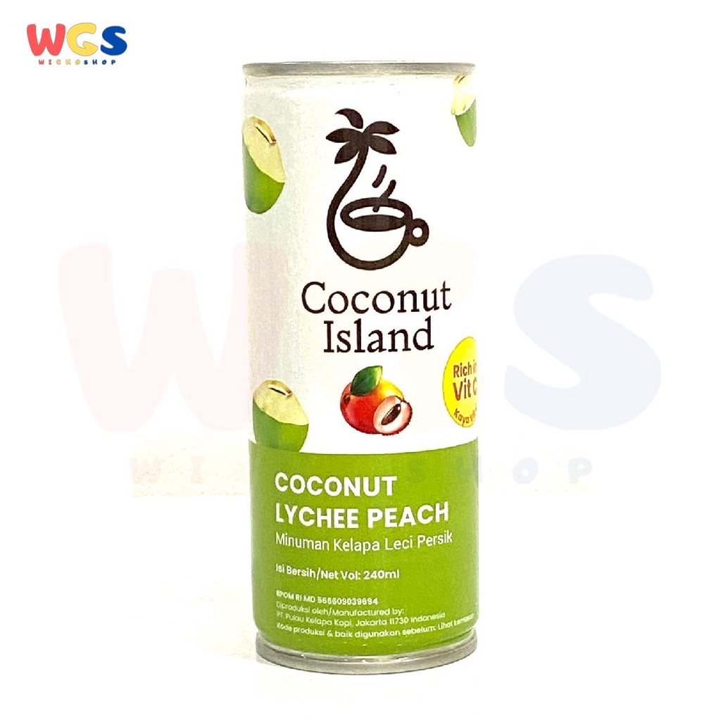 Jual Coconut Island Coconut Lychee Peach Drink Rich With Vit C 240ml