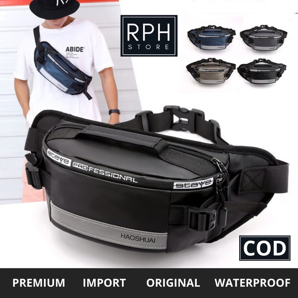 Waistbag Tas Selempang Waist Bag Tas Slempang Waisbag Waitsbag Weistbag Weisbag Pria Waterproof PJ25