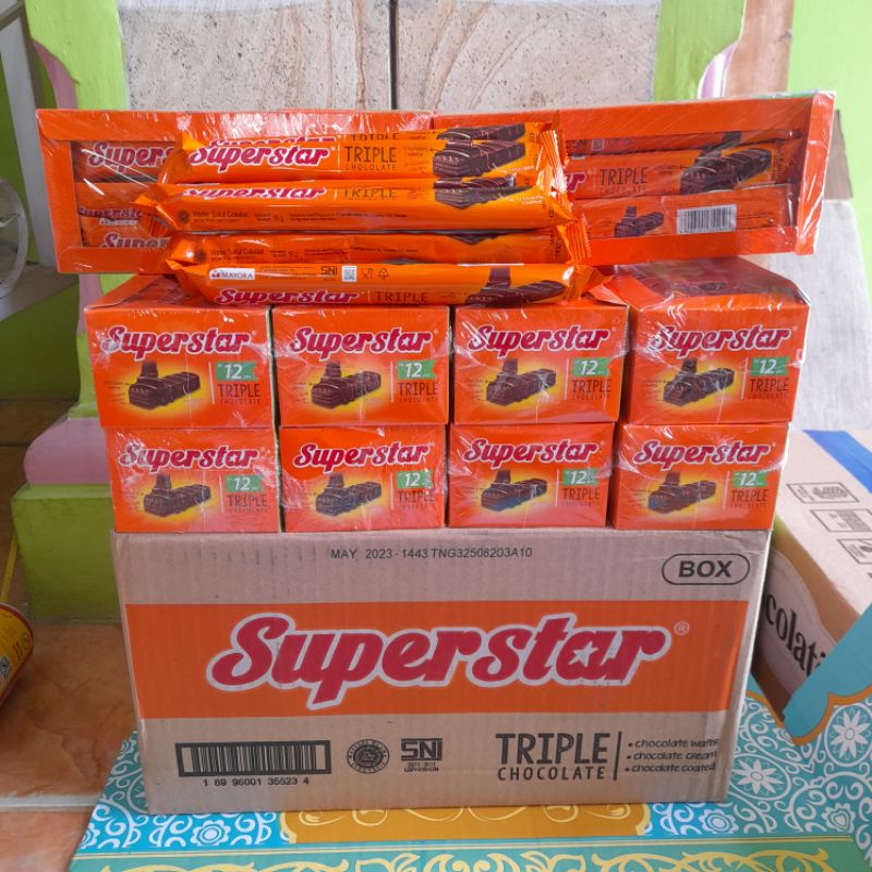 

SUPERSTAR 1 KARTON ISI 12BOX @12PCS - CEMILAN / SNACK / JAJANAN SD / TENTENGAN ULANG TAHUN