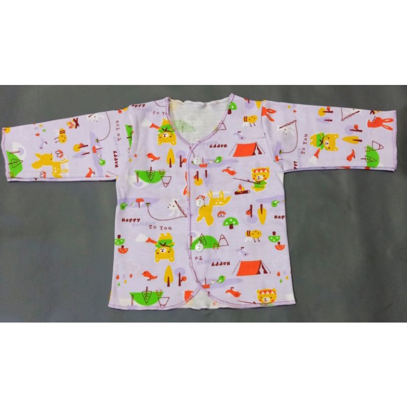 Baju Bayi Baru Lahir Lengan Panjang SNI Y-Lin Atasan Bayi Lengan Panjang Ukuran New Born Bahan 100% Katun SNI