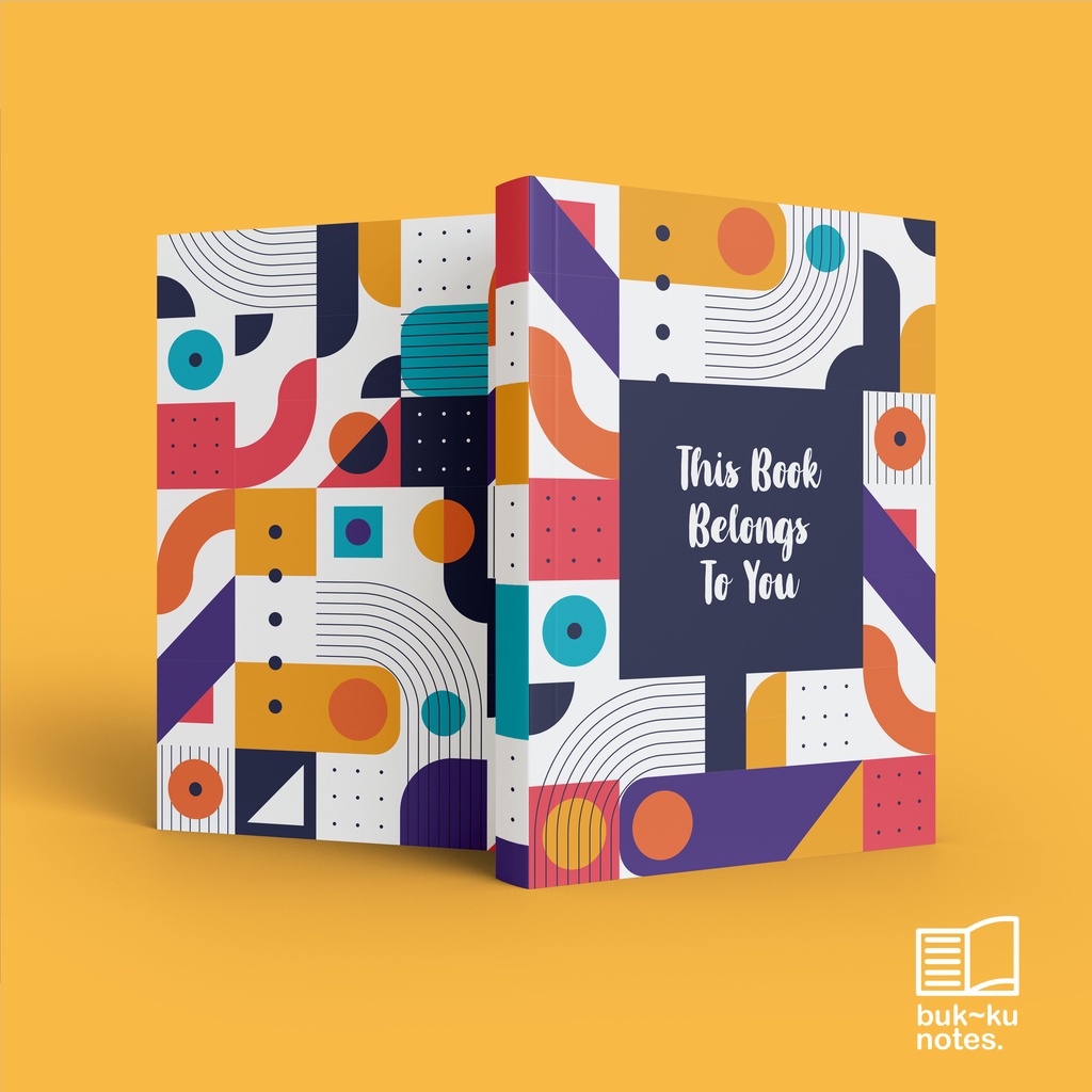 

Buku custom catatan motif mozaic notebook sekolah kuliah notes