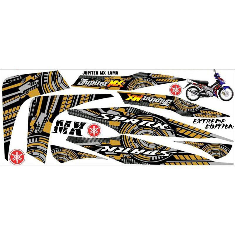striping variasi motor Jupiter MX lama sticker variasi