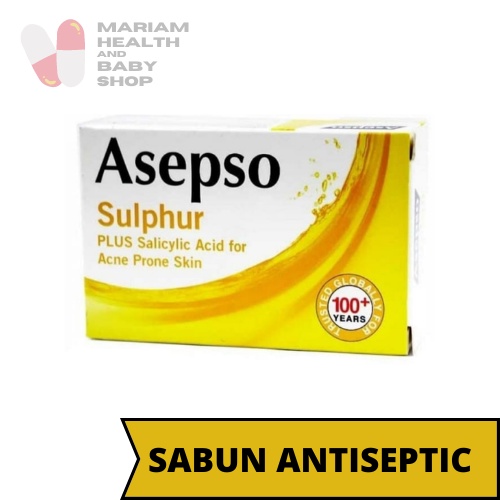 ASEPSO SULFUR / ASEPSO SULPHUR SOAP 80 GR | Sabun Antiseptik