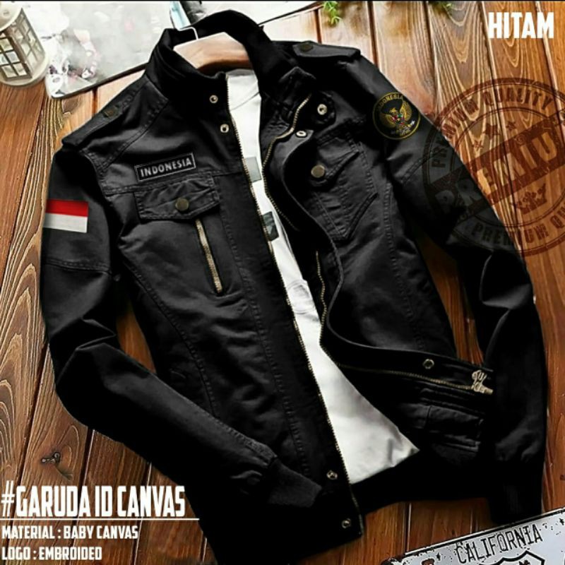 H JKT 99GARUDA CANVAS JC jaket pria cowo canvas model terbaru harga grosir murah best seller trendy