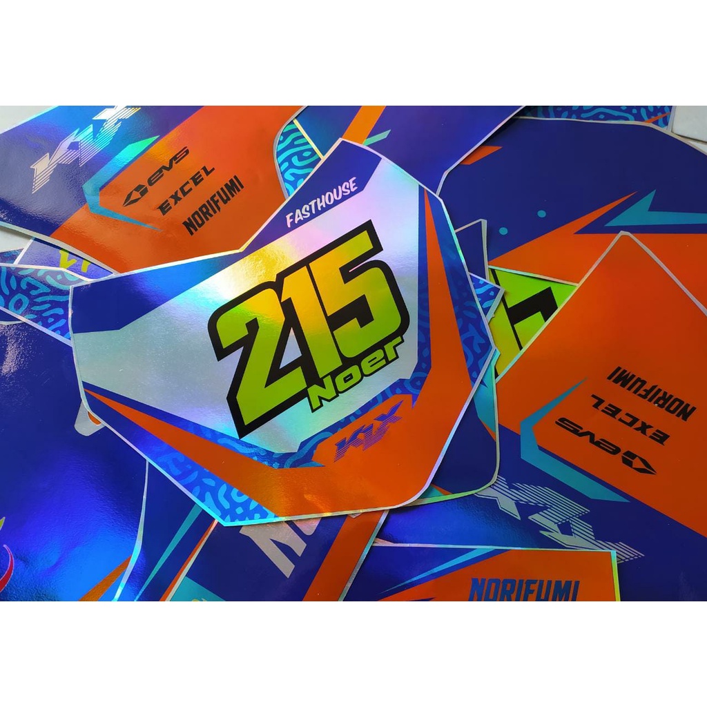 DECAL STIKER KLX 230 HOLOGRAMFULLBODY  (001) BIRU MERAH