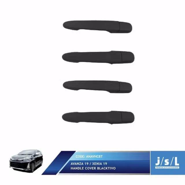 Aksesoris Tambahan JSL Cover Pintu Avanza Xenia Veloz 2019 Handle Standard Blacktivo Original JSL