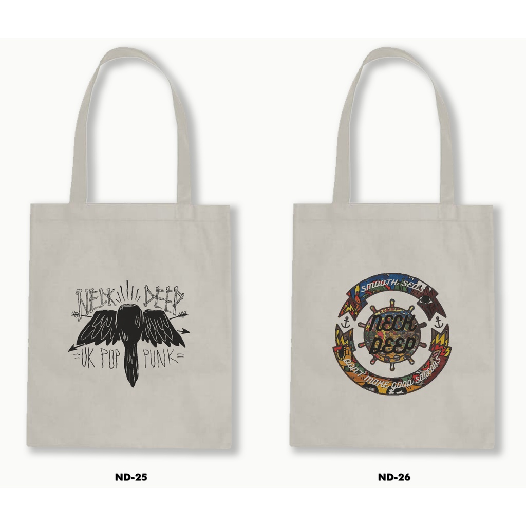 TOTE BAG RESLETING - NECK DEEP 02