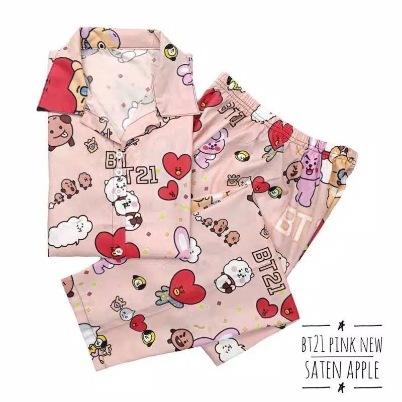 Piyama Baju Tidur Wanita/Cewek BTS Jumbo