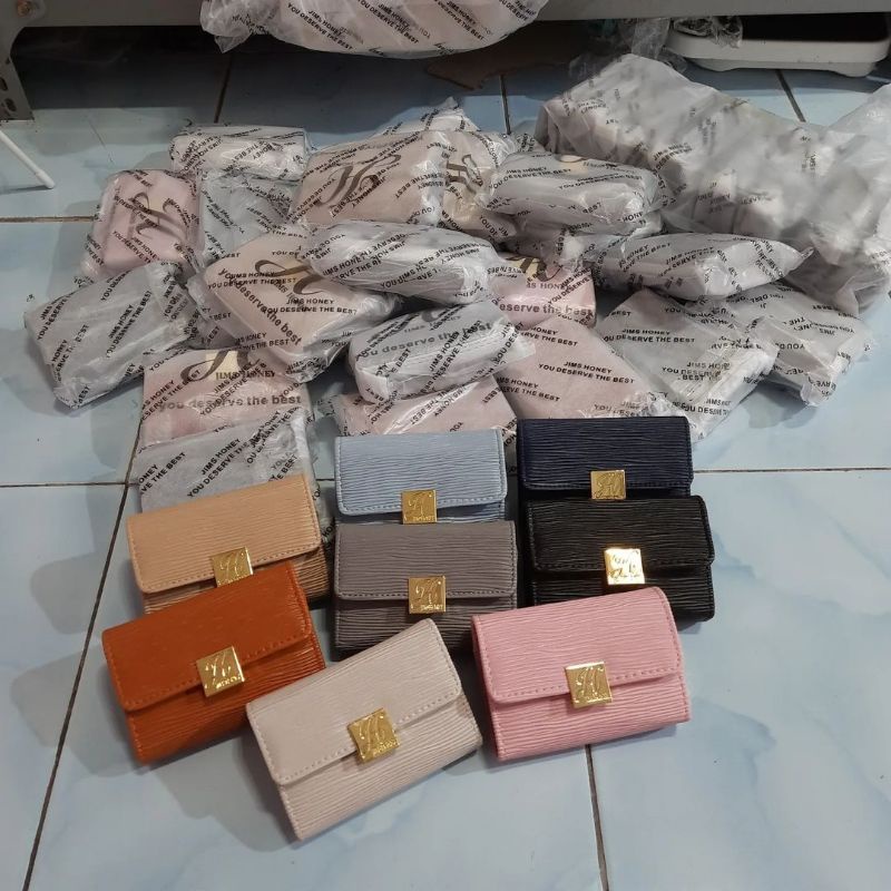 Lengkap Cindy Wallet Jims Honey Dompet Lipat Kecil Kartu Card Wanita