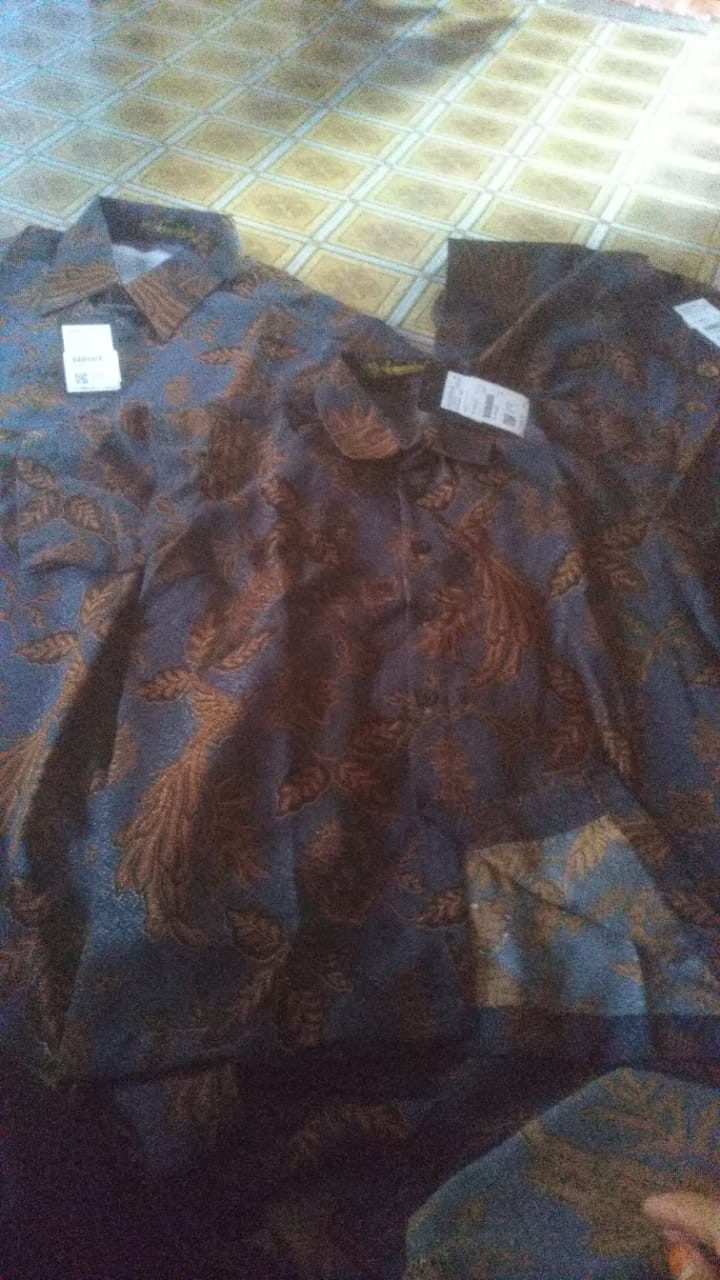 Arjuna Weda Tunik Batik Ceplok Merak