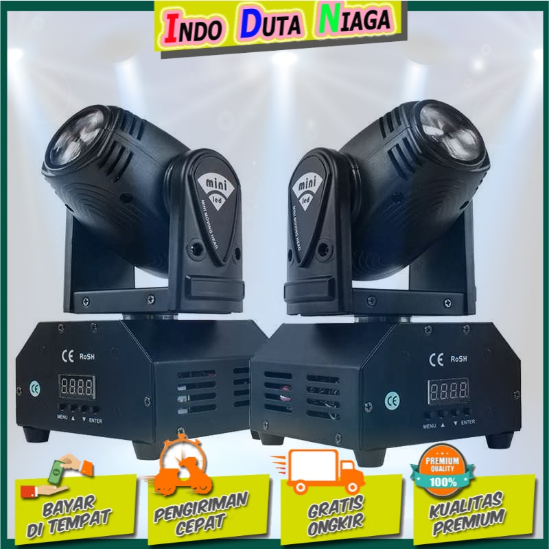 SHEHDS Lampu Sorot Panggung Spotlight RGB Moving Head 10W - DMX512