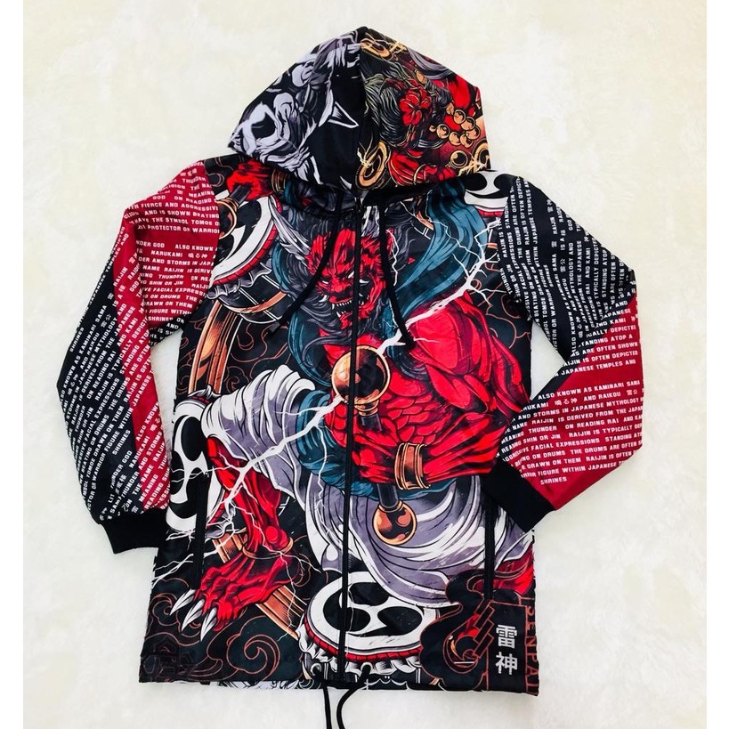 Raijin Japan God Waterproof Coat Fullprint Premium Quality