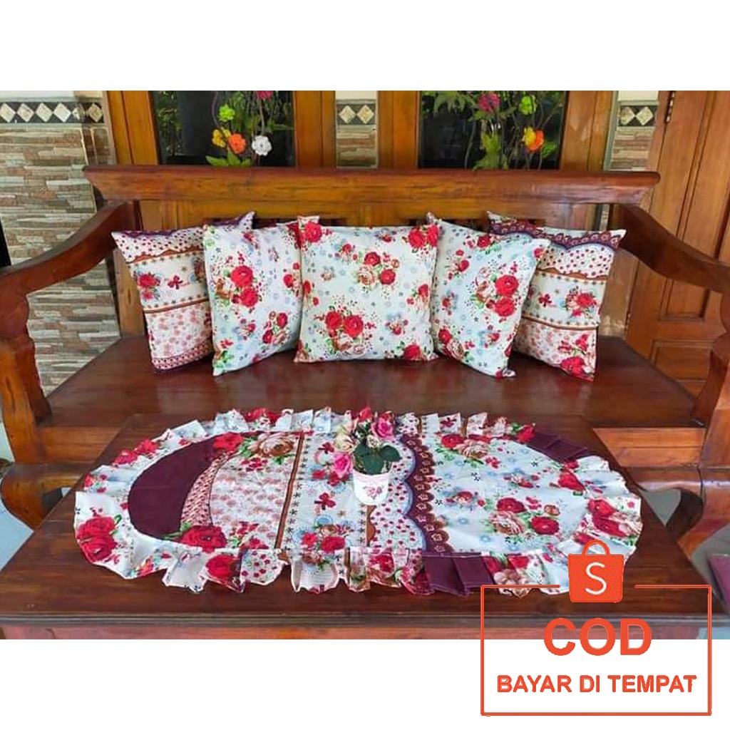 ✅COD Sarung Bantal Kursi Sofa Dan Taplak Meja Tamu SARUNG BANTAL SOFA SET DAN TAPLAK MEJA HOMEMADE PERLENGKAPAN DEKORASI SOFABED RUANG TAMU INTERIOR RUMAH HOME DECOR MINIMALIS MODERN MEWAH SEDERHANA