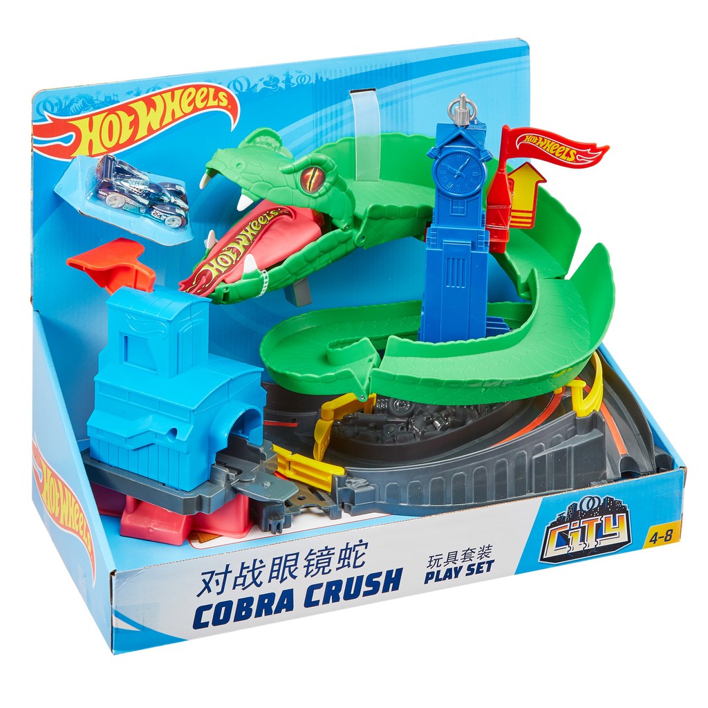 hot wheels cobra crush playset