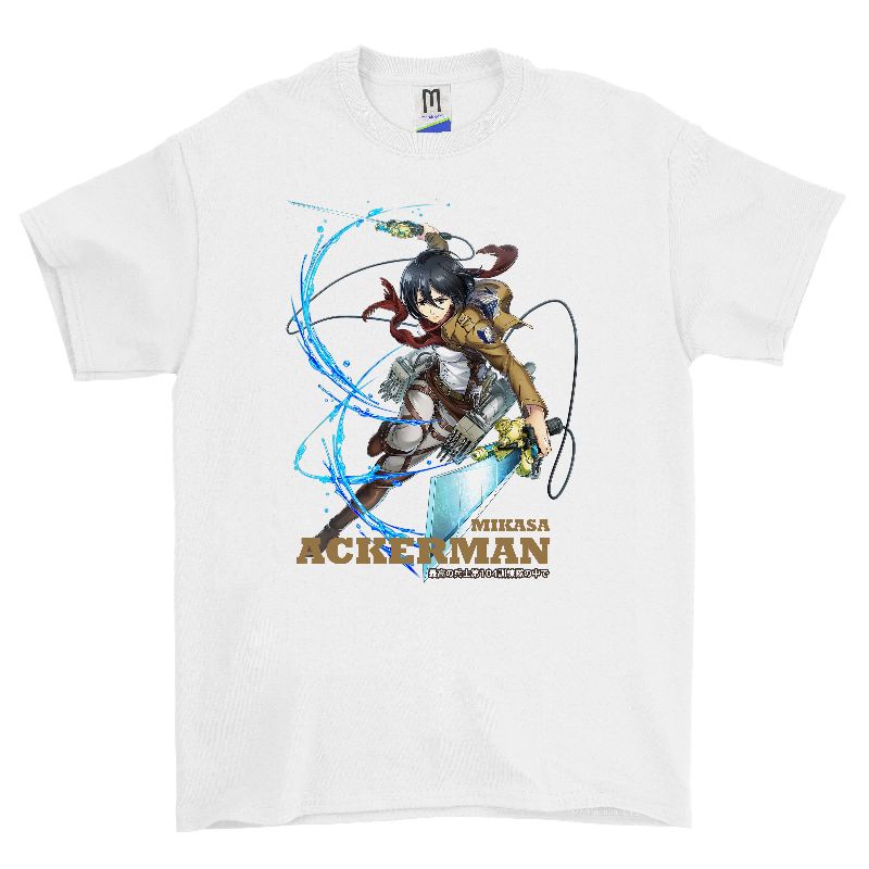 kaos tshirt anime mikasa ackerman
