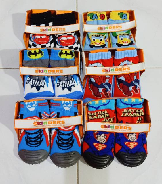 SKIDDERS Sepatu Kaos Kaki Karakter Import