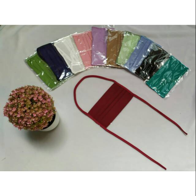 Masker kain polos - grosir masker