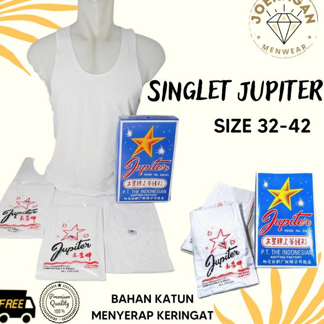 SINGLET KATUN JUPITER / KAOS DALAM JUPITER / SINGLET YUPITER PRIA - 36
