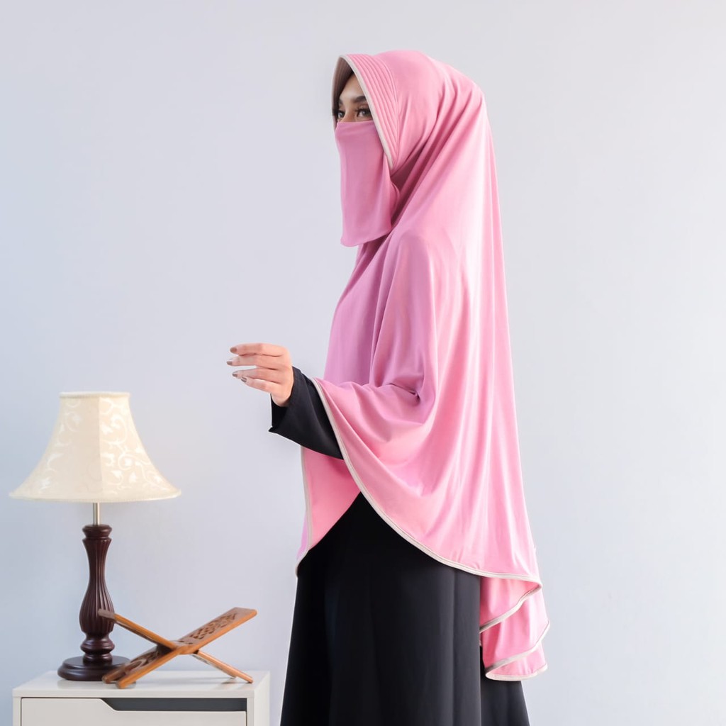 khimar bergo jersey jumbo | kerudung instan jumbo