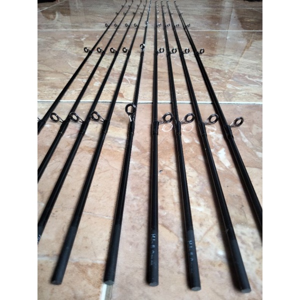 RK ujung joran carbon solid diameter bawah 4,5mili 5,5 Mili, P 76,5 cm 80cm, 84cm, 90cm, 100cm,