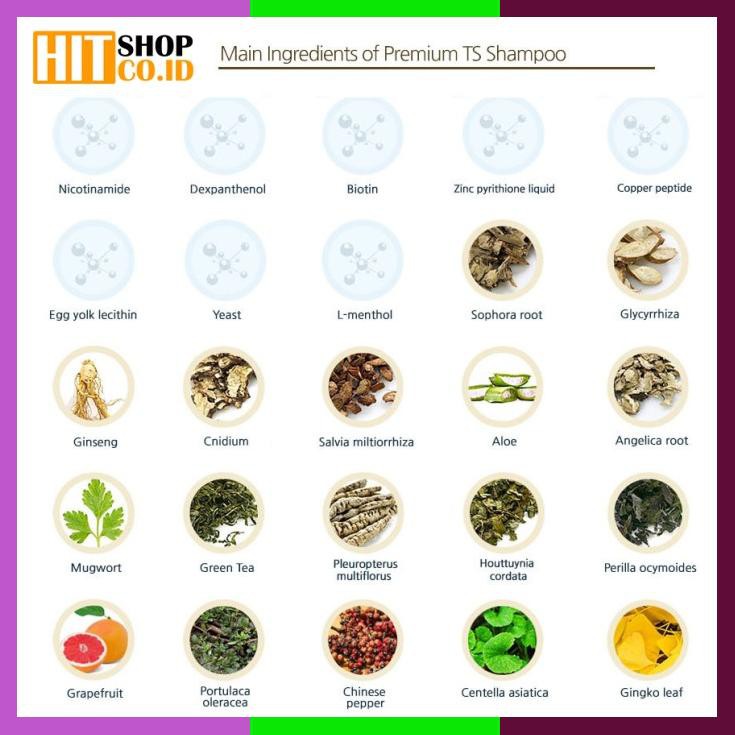 Premium Ts Shampoo Shampoo Untuk Rambut Rontok 100 Ml