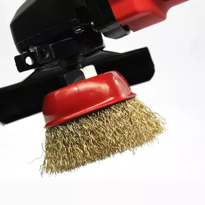 Sikat Mangkok Kuningan 3 Inch Gerinda Cup Brush Polishing wheel Sikat Besi Karat Kawat