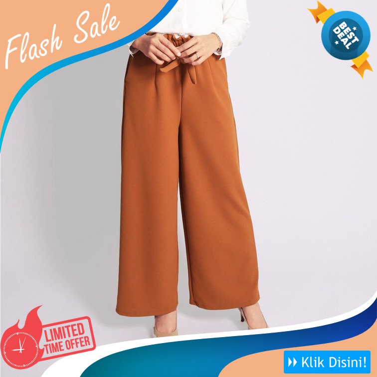 Ahlami- Celana Kulot Scuba Kulit Jeruk Scuba Premium Celana Kulot Celana Kantor by ahlami.id