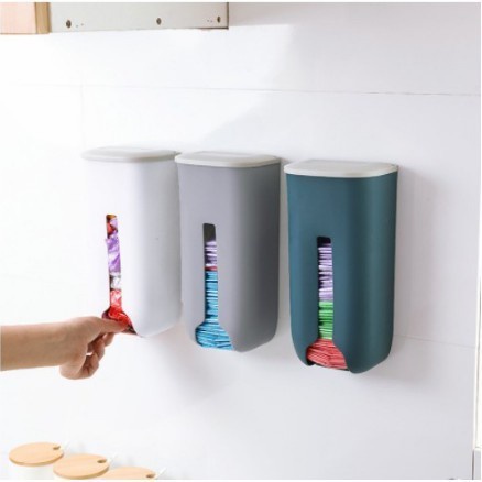 ELDE - Tempat Penyimpanan Plastik Kresek Sampah Dinding / Tempat Penyimpanan Kantong Plastik / Plsatik Storage Box Organizer / Plastik Kotak Penyimpanan Organizer Kantong Sampah Collection Box