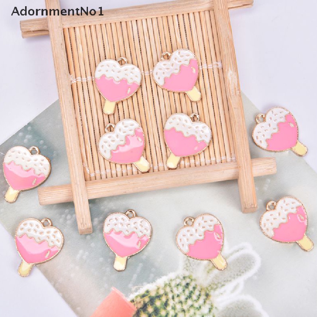 (AdornmentNo1) 10pcs / Set Liontin Enamel Alloy Bentuk Roket / Bintang / Kapal Untuk DIY Craft / Perhiasan