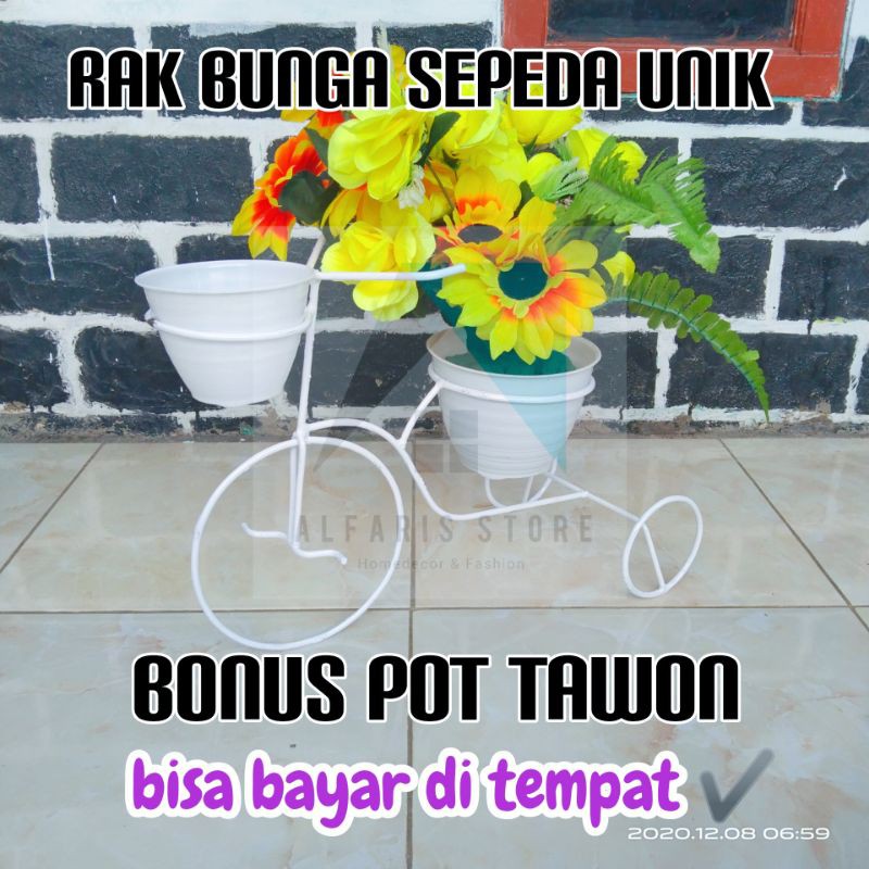 RAK BUNGA SEPEDA