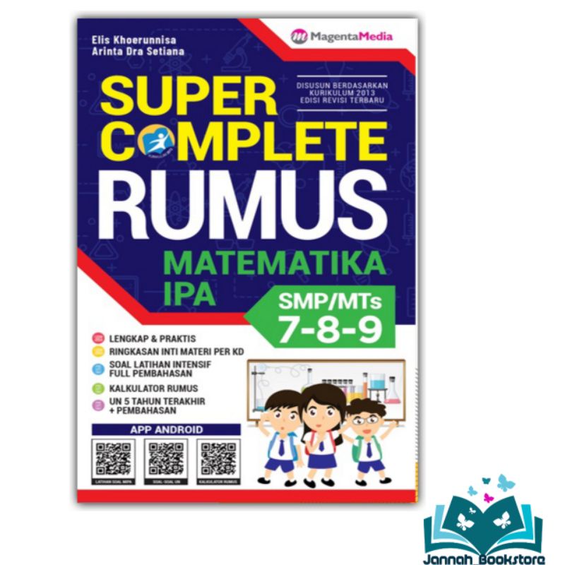 BUKU RUMUS MATEMATIKA SMP - SUPER COMPLETE RUMUS MATEMATIKA IPA SMP KELAS 7,8,9