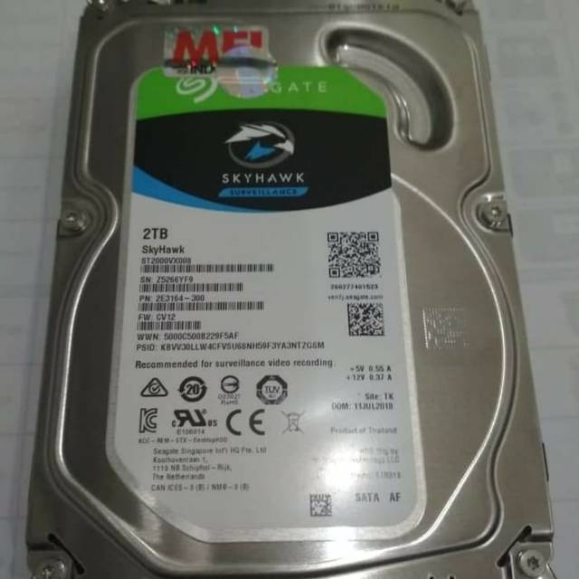Harddisk seagate 2tb seagate survailance MFI