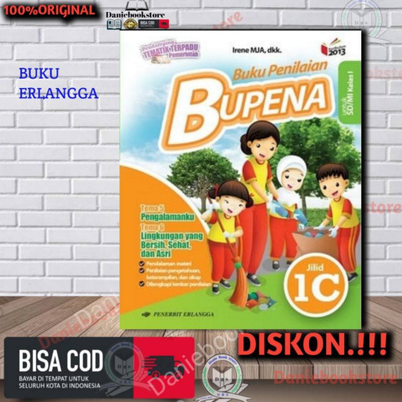 Jual BUKU BUPENA 1C - SD/MI KELAS 1 ERLANGGA BUKU ORIGINAL BUPENA ...