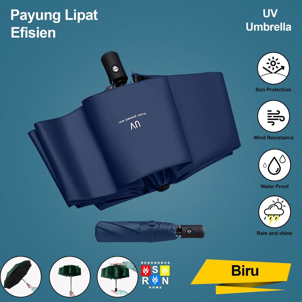 Payung Lipat Efisien Otomatis  anti UV Umbrella | Resonance Home