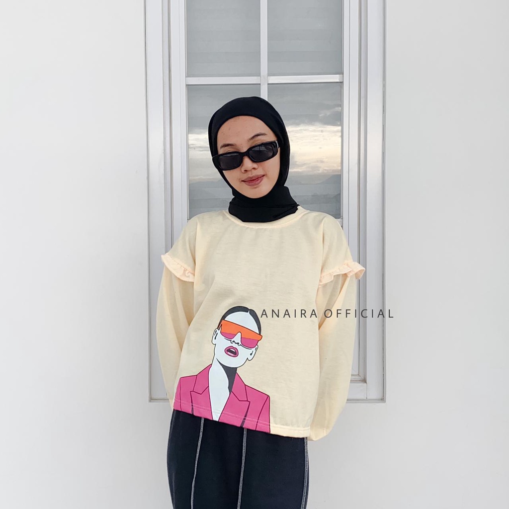 SWEATER WANIITA GIRLS BOSS ANAIRAOFFICIAL SWEATER OVERSIZE WANITA SWEATER CEWEK SWEATER OVERSIZE CEWEK CREWNECK CEWEK CREWNECK WANITA