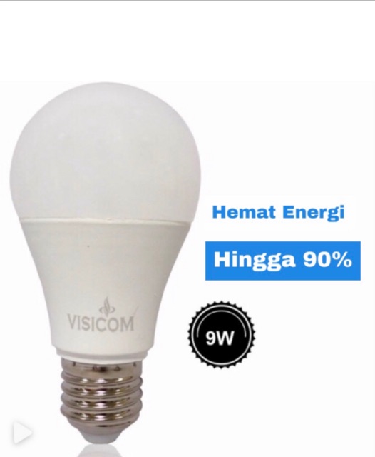 Paket 3 Lampu Led Visicom 9 w Warna Putih 9 watt Hemat Energi