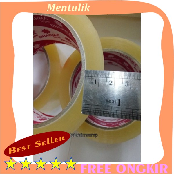 

PROMO !!! Lakban bening dharma 100 yard 2inch lakban packing terbaik di kelasnya