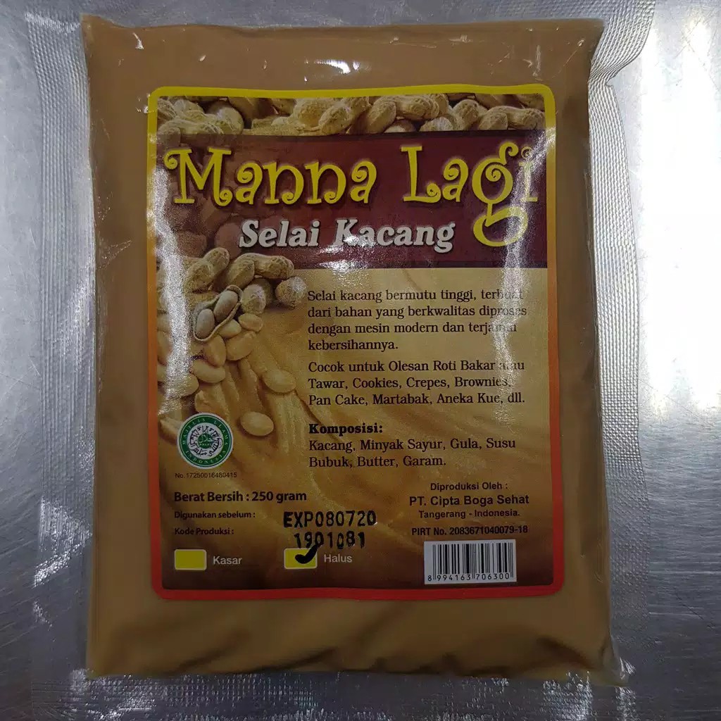 

Selai Kacang Manna Lagi / Selai Kacang Manalagi halus / Peanut Butter jam 250gr