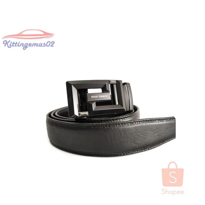 IKAT PINGGANG PRIA GESPER SABUK KTG2I519 KULIT ASLI ORIGINAL HUGO THORCH 129
