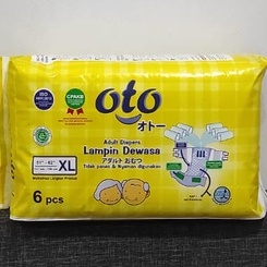 Oto Adult Diapers / Popok Dewasa model Perekat ukuran XL isi 6