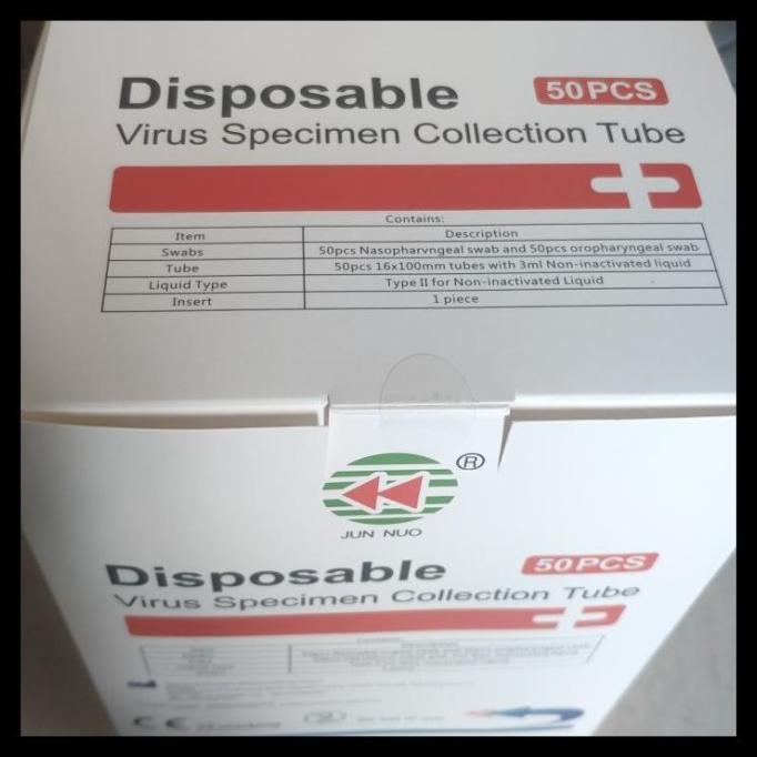Antigen/Swab Test Vtm Swab Jun Nuo Isi 50 Disposable Virus Sampling