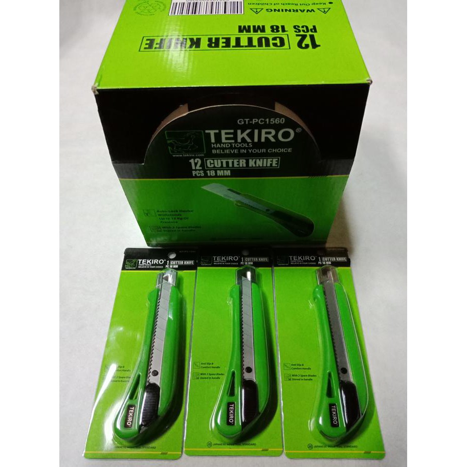 

Discount Tekiro Pisau Cutter Besar / Cutter Knife 18Mm Ayo Beli