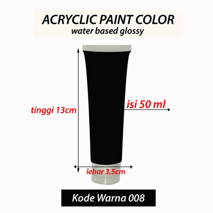 

CAT ACRYLIC Lukis Kanvas Sepatu Suede Stryrofoam Waterbase Akrilik set - KODE 008