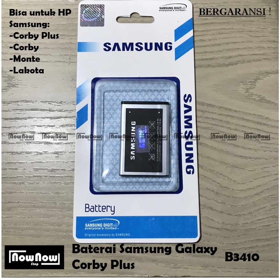 Baterai Samsung B3410 C3322 S3650 S5620 C3222 C3312 C3330 C5310 F400 L700 S5560 S5630 Batre Batere Battery Baterei HP HandPhone Corby Plus / Corby / Monte / Lakota